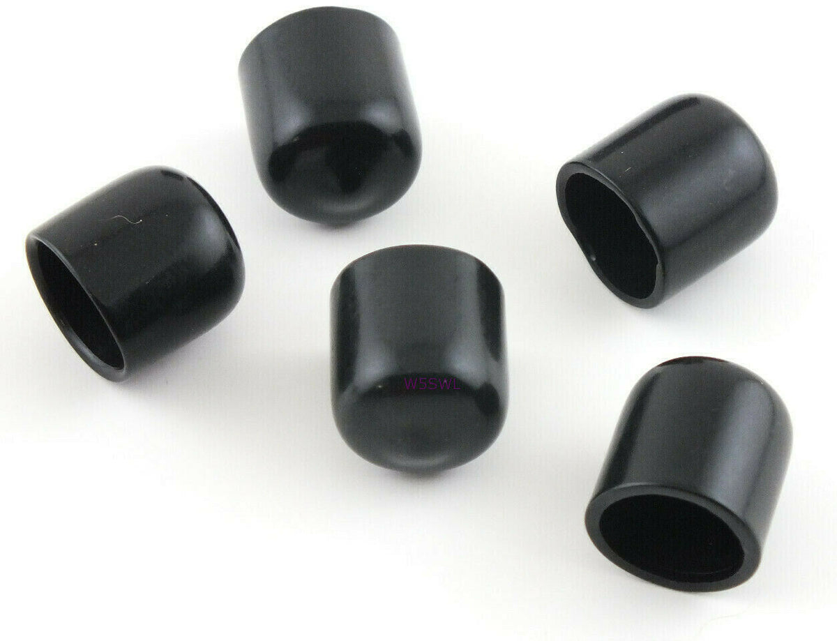 Antenna Tubing Flexible Vinyl 1/2-9/16" ID Caps Black 1/2" Long 5PK - Dave's Hobby Shop by W5SWL