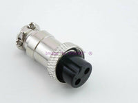 Load image into Gallery viewer, 2 Pin Female Microphone Plug Metal - Dave&#39;s Hobby Shop by W5SWL

