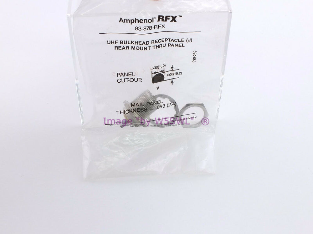 Amphenol 83-878-RFX UHF Chassis Mt Connector NEW Sealed Package - Dave's Hobby Shop by W5SWL