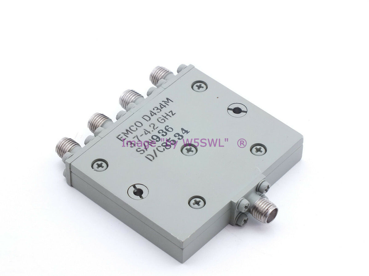 EMCO D434M 1x4 Splitter 3.7-4.2 GHz SMA - Dave's Hobby Shop by W5SWL