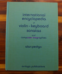Load image into Gallery viewer, Int Encyclopedia Violin-Keyboard Sonatas Alan Pedigo Arriaga 1979 DJ VERY RARE - Dave&#39;s Hobby Shop by W5SWL
