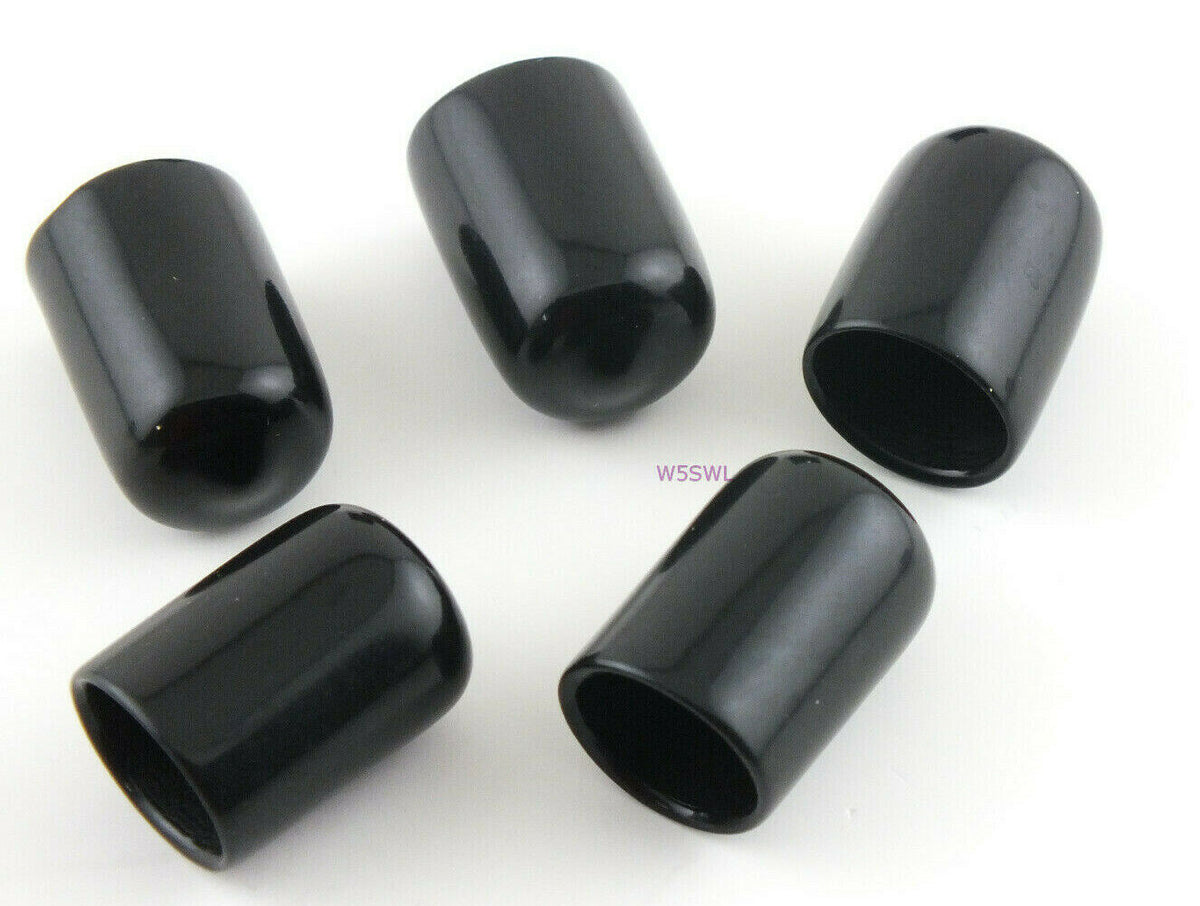 Antenna Tubing Flexible Vinyl 1/2-9/16" ID Caps Black 3/4" Long 5PK - Dave's Hobby Shop by W5SWL