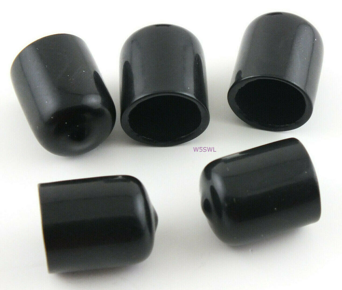 Antenna Tubing Flexible Vinyl 5/8-11/16" ID Caps Black 3/4" Long 5PK - Dave's Hobby Shop by W5SWL