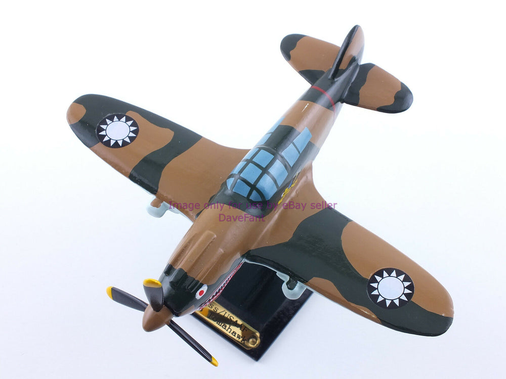 P-40B Tomahawk Curtiss USAAF Airplane Wood Display Model - New - Dave's Hobby Shop by W5SWL