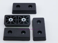 Load image into Gallery viewer, Rubber Feet .390&quot; Tall - Steel Bushing Set of 4 Rectangular - Dave&#39;s Hobby Shop by W5SWL
