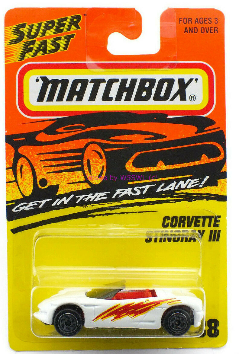 Matchbox Super Fast Corvette Stingray III 38 1995 1996 (bin48) - Dave's Hobby Shop by W5SWL