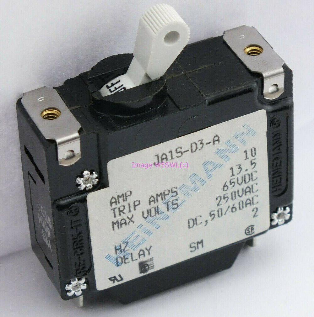 Heinemann JA1S-D3-A AC DC 10amp Toggle Switch Breaker Pefect for DC and HAM Use - Dave's Hobby Shop by W5SWL