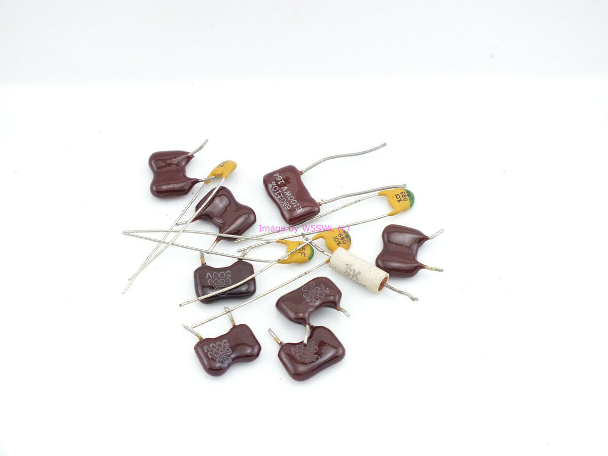 680pF Assorted Caps Capacitors From a Ham Estate LOT (bin57) - Dave's Hobby Shop by W5SWL