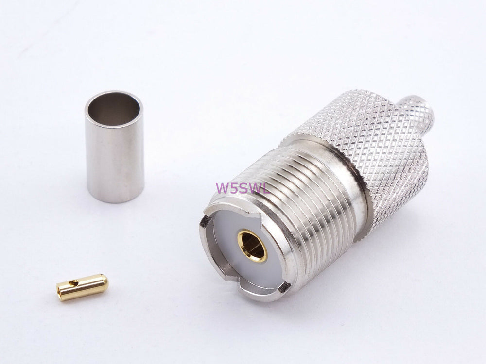 AUTOTEK OPEK UHF Female RG-8X Crimp Connector 2-PACK - Dave's Hobby Shop by W5SWL