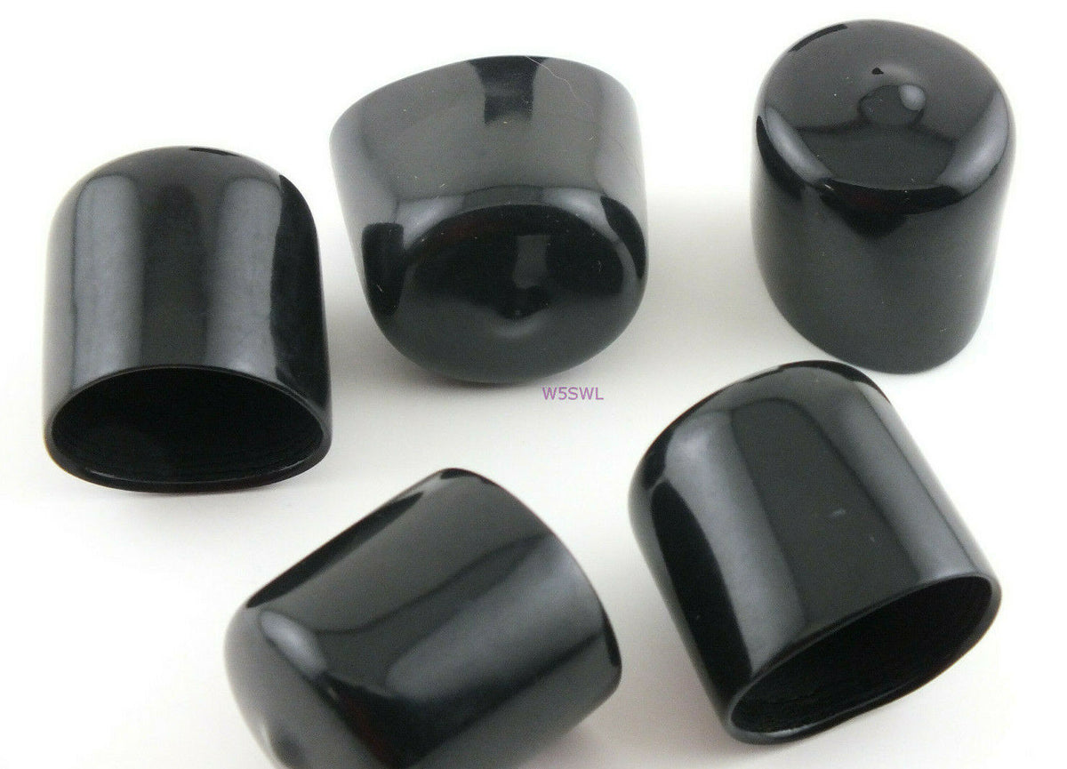 Antenna Tubing Flexible Vinyl 1 to 1-1/16" ID Caps Black 1" Long 5PK - Dave's Hobby Shop by W5SWL