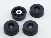 Load image into Gallery viewer, Rubber Feet .500&quot; Tall - Steel Bushing Set of 4 Short Round - Dave&#39;s Hobby Shop by W5SWL
