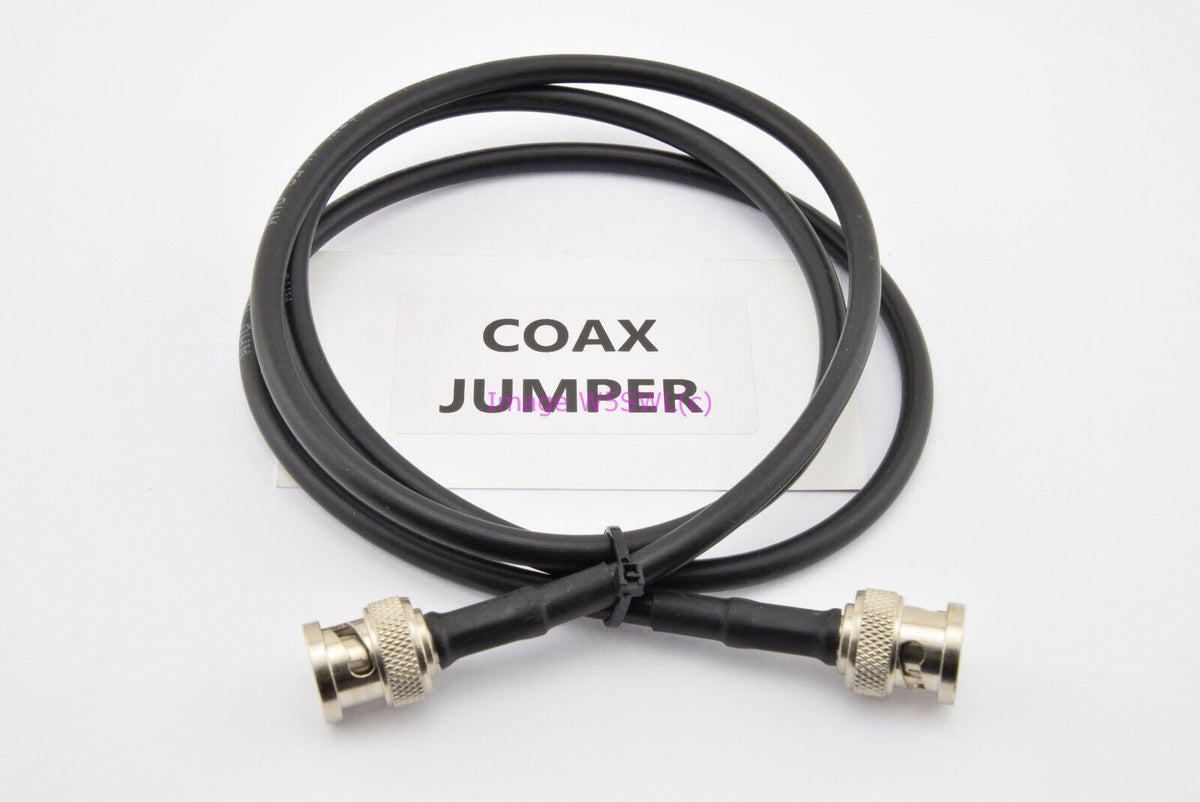 Alcatel Rosenberger BNC Male to BNC Male RG58 58" RF Coaxial Patch Cable Jumper - Dave's Hobby Shop by W5SWL
