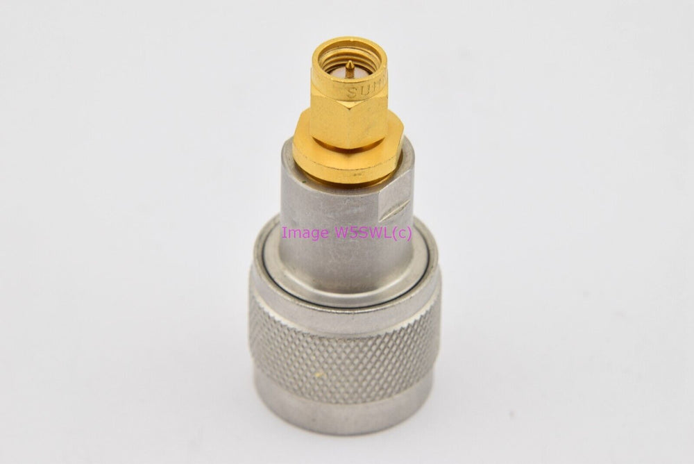 Suhner N Male to SMA Male Extended RF Connector Adapter (bin76) - Dave's Hobby Shop by W5SWL