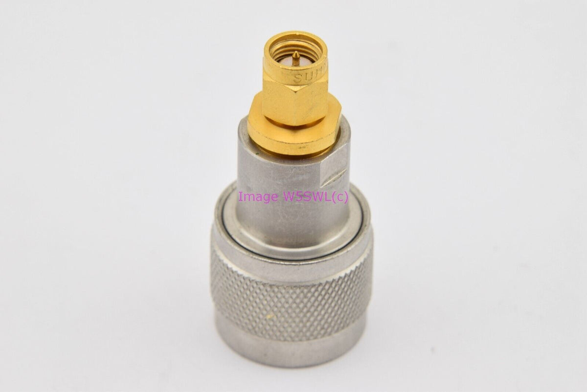 Suhner N Male to SMA Male Extended RF Connector Adapter (bin76) - Dave's Hobby Shop by W5SWL