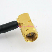 Load image into Gallery viewer, (1) MCX Plug to Right Angle SMA Male RG-316 12&quot; Coax Jumper - Dave&#39;s Hobby Shop by W5SWL
