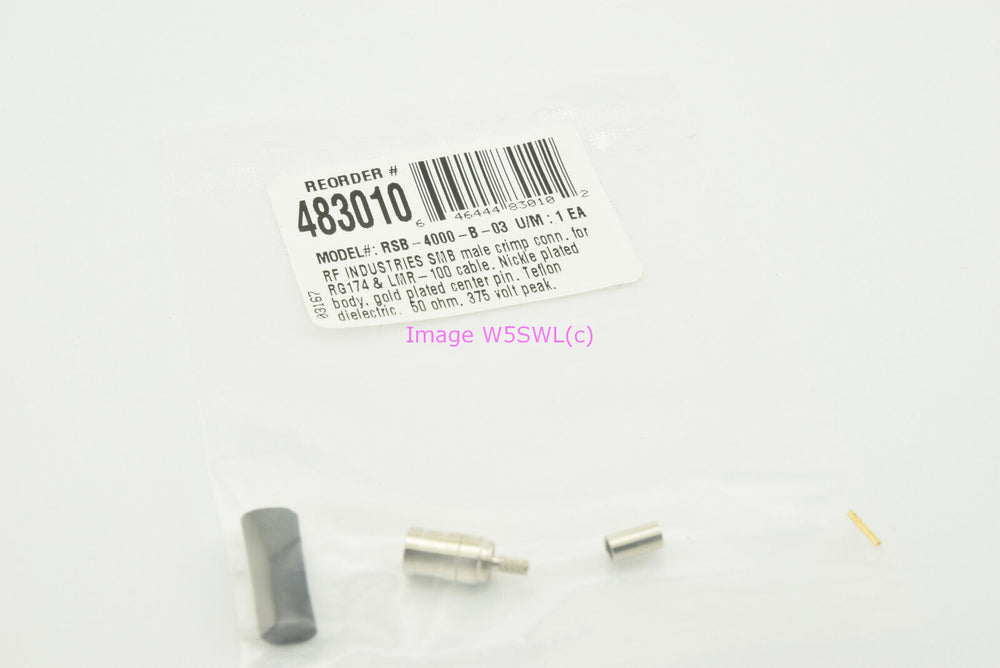 RF Industries RSB-4000-B-03 SMA Male (PLUG) Crimp RG174 LMR-100 - Dave's Hobby Shop by W5SWL