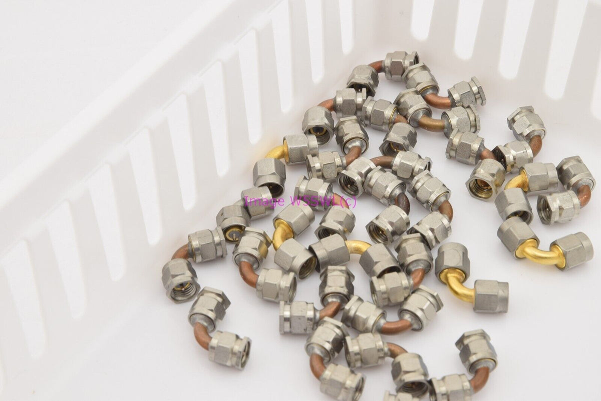 SMA Male to SMA Male Swept Radius Right Angle 90 Deg Elbow - You Get 1 (bin9585) - Dave's Hobby Shop by W5SWL