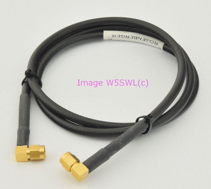 Rosenberger 3ft 36 Inch M17/84-RG223 Jumper with SMA Right Angle Male Connectors - Dave's Hobby Shop by W5SWL
