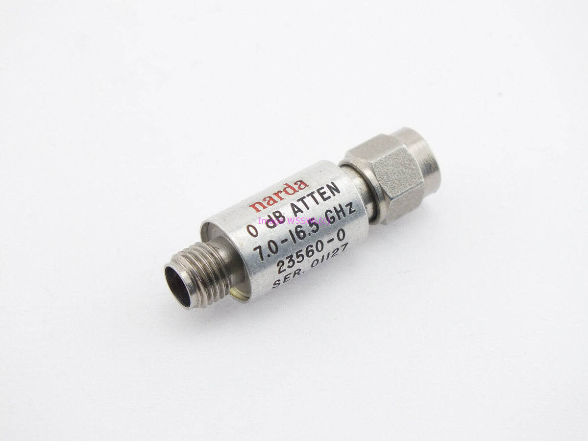 Narda SMA Attenuator 0dB (ZERO dB) 1W 7-16.5 GHz - Dave's Hobby Shop by W5SWL