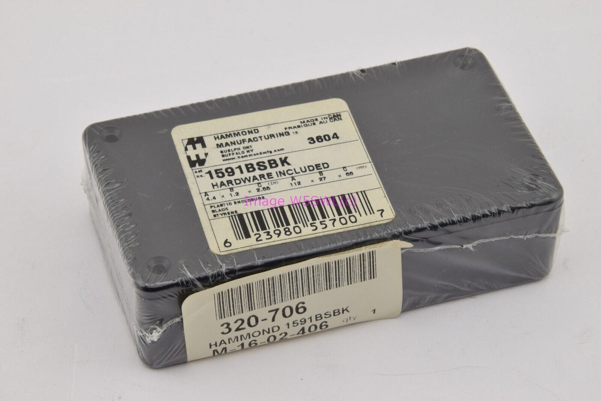 Hammond Project Box 4.4" x 1.2" x 2.55" 1591BSBK - Dave's Hobby Shop by W5SWL