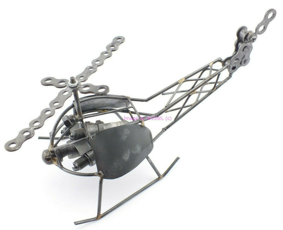 Hand Made Metal Wire Frame Helicopter Collectible Adjustable Position Blades NOS - Dave's Hobby Shop by W5SWL