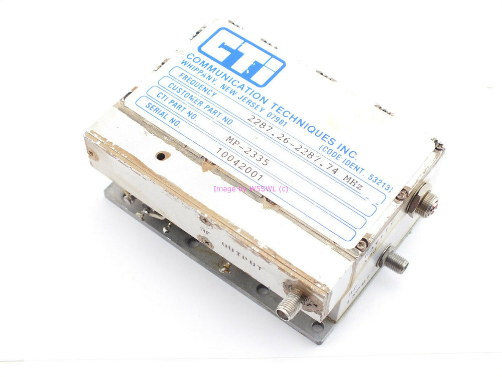 Communications Techniques CTI 2287 MHz Oscillator - Dave's Hobby Shop by W5SWL