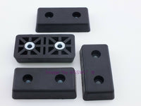 Load image into Gallery viewer, Rubber Feet .590&quot; Tall - Steel Bushing Set of 4 Rectangular - Dave&#39;s Hobby Shop by W5SWL
