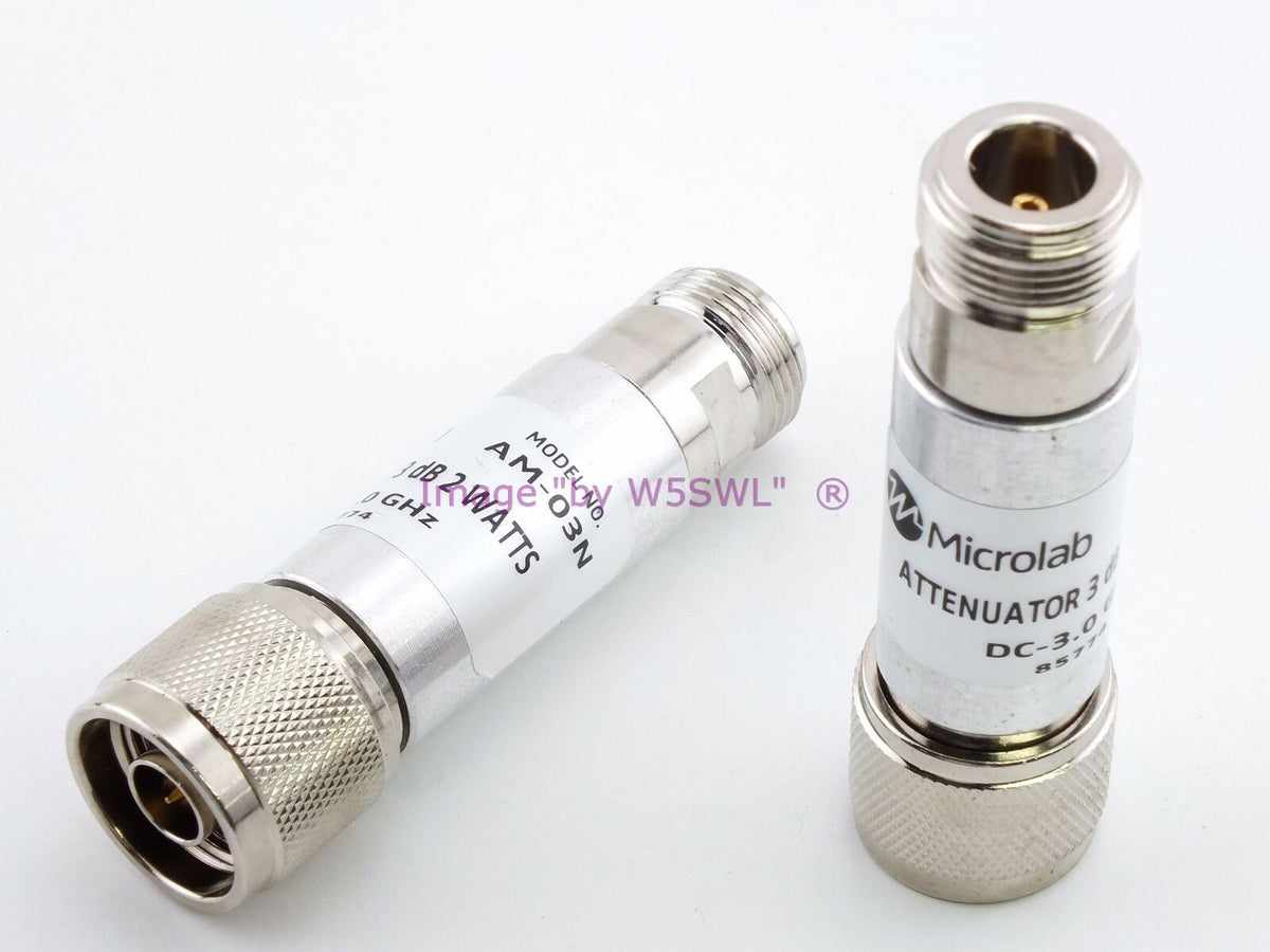 NEW - MicroLab AM-03N 3dB DC-3GHz N Series Attenuator - Dave's Hobby Shop by W5SWL