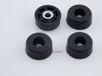 Load image into Gallery viewer, Rubber Feet .375&quot; Tall - Steel Bushing Set of 4 Short Round - Dave&#39;s Hobby Shop by W5SWL
