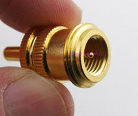Load image into Gallery viewer, PL-259 UHF Male to Mini-UHF Male Adapter (accepts a MUHF Female) Gold Plated - Dave&#39;s Hobby Shop by W5SWL
