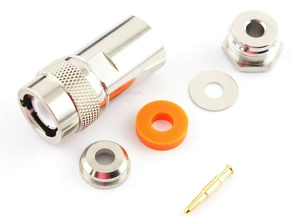 W5SWL Brand C Male Connector Clamp for RG-58 Coax Cable - Fits Ludlum Geiger Counters More - Dave's Hobby Shop by W5SWL