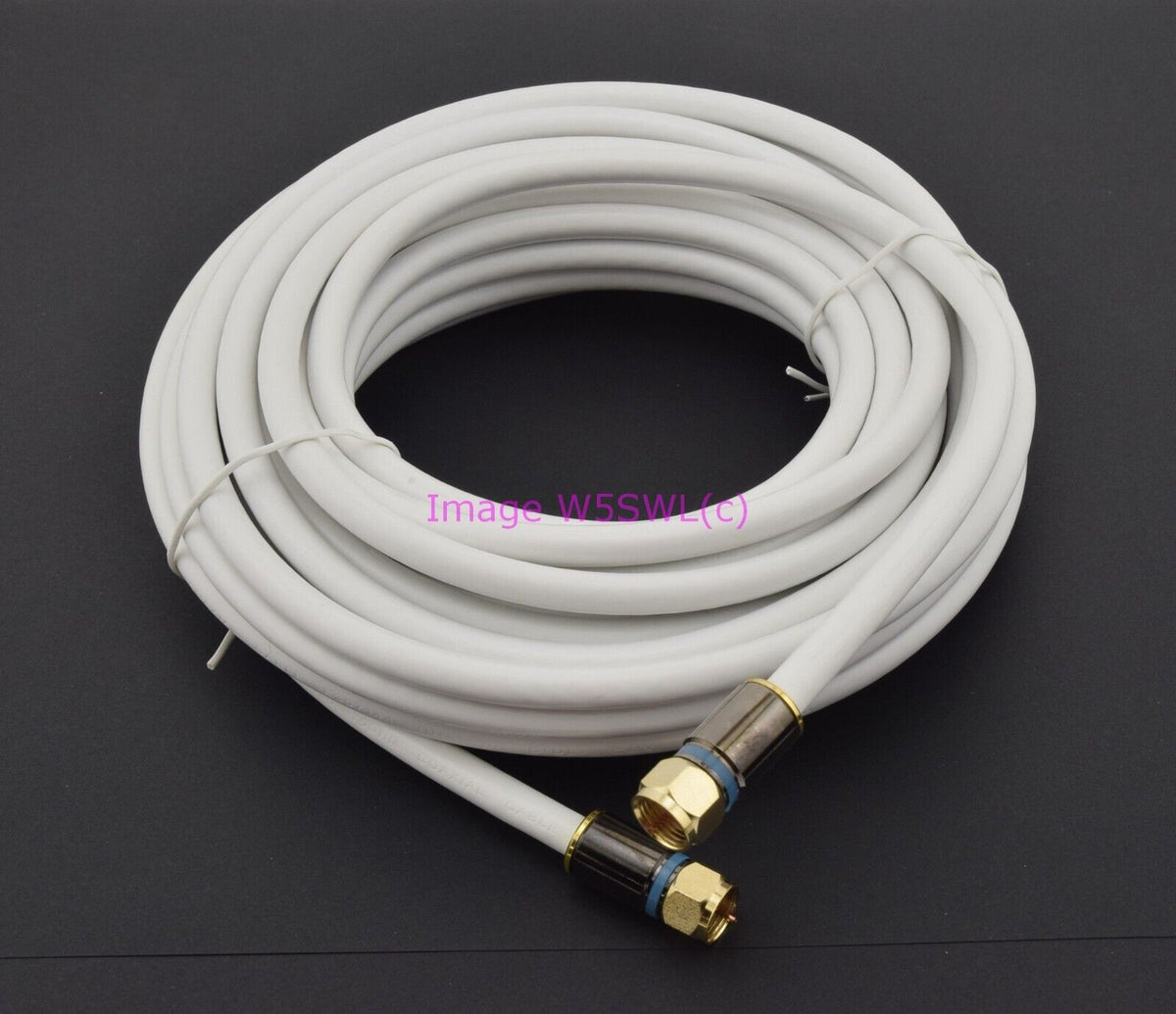 25ft 7.6m RG-6 Coaxial Cable for Sat CATV HDTV Stereo TV 75 Ohm White - Dave's Hobby Shop by W5SWL