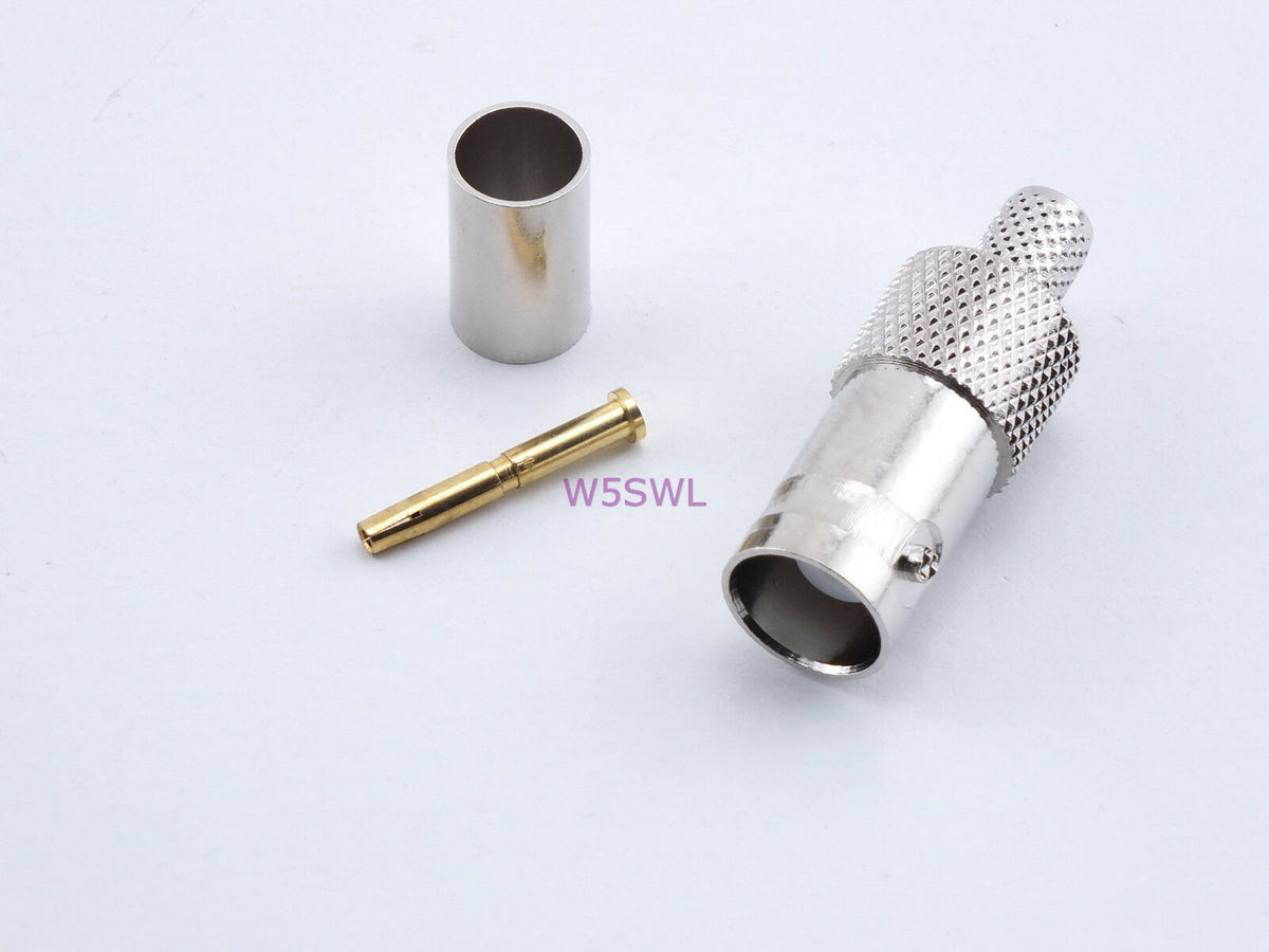 BNC Female Crimp Connector RG-59/U Coax Cable - Dave's Hobby Shop by W5SWL