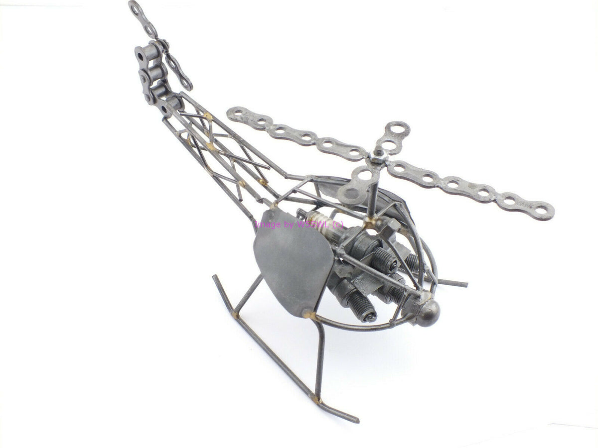 Metal Wire Frame Helicopter Collectible Adjustable Position Blades (bin3) - Dave's Hobby Shop by W5SWL