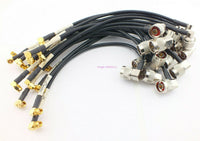 Load image into Gallery viewer, 1 RA N Male to RA SMA Male 11&quot; RG-223 Mil Spec High Performance Jumper - Dave&#39;s Hobby Shop by W5SWL
