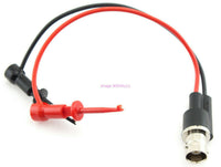 Load image into Gallery viewer, Mueller 5-inch BNC Female Breakout to Micro Plungers Test Lead - Dave&#39;s Hobby Shop by W5SWL
