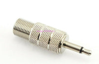 Load image into Gallery viewer, W5SWL Brand Type F Female to 3.5mm Male Plug Coax Adapter for Shortwave Receiver - Dave's Hobby Shop by W5SWL
