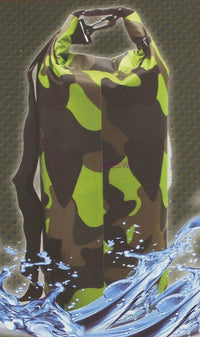 Load image into Gallery viewer, Camping Bag Hiking 2-1/2 Gallon Blue Camo Waterproof Roll Top Rip Stop - Dave&#39;s Hobby Shop by W5SWL
