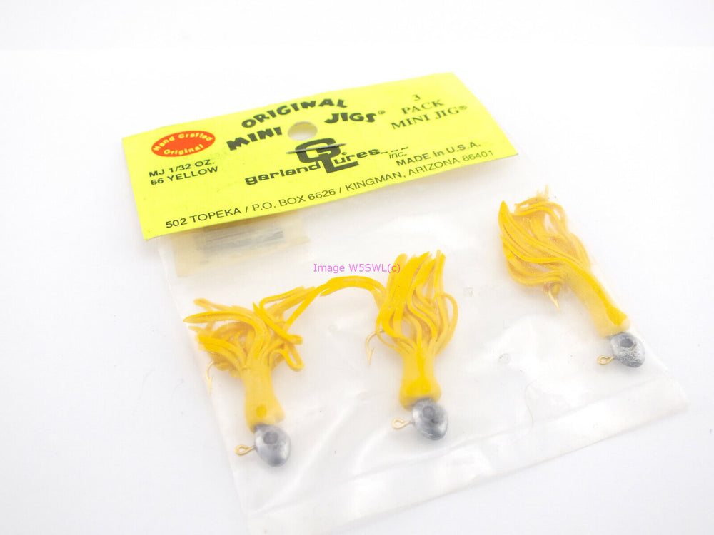 Garland Lures Original Mini Jigs 3-Pack 1/32oz 66 Yellow - Hand Crafted Original - Dave's Hobby Shop by W5SWL