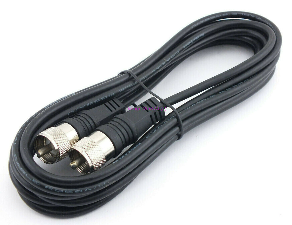 Coax Cable Jumper 12ft RG58AU 95% Shield PL-259 Connectors - Dave's Hobby Shop by W5SWL
