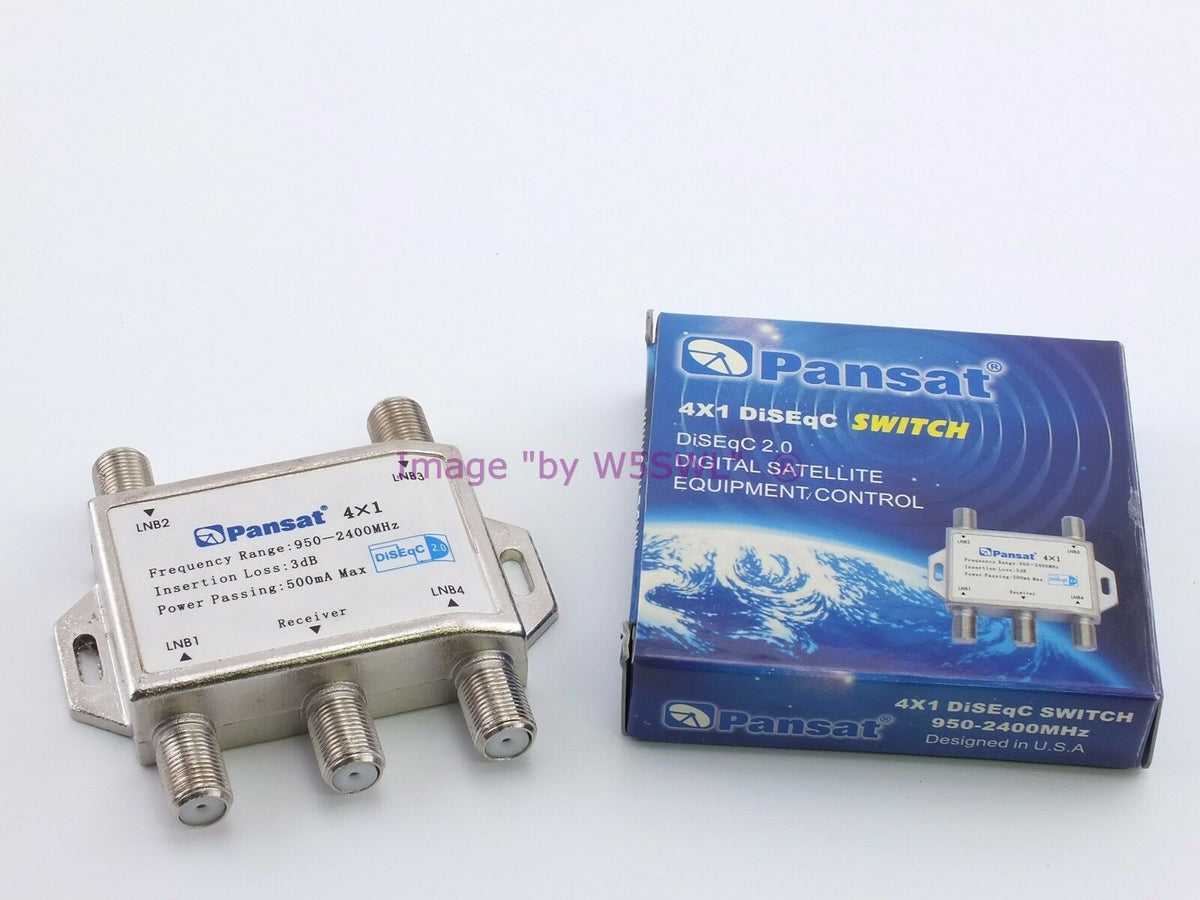 Pansat 4 in 1 ( 4x1 ) DiSEqC Switch  - closeout sold AS-IS - Dave's Hobby Shop by W5SWL