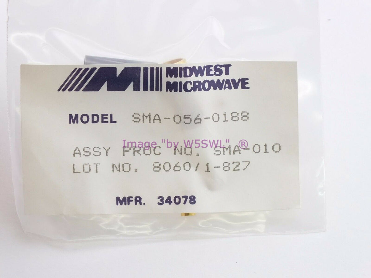 Midwest Microwave RA SMA Male SMA-056-0188 - Dave's Hobby Shop by W5SWL