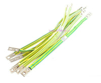 Load image into Gallery viewer, Telco Cellular Ham Equipment Ground Bonding Straps about 12&quot; Insulated (bin3) - Dave&#39;s Hobby Shop by W5SWL
