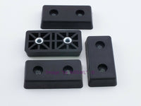 Load image into Gallery viewer, Rubber Feet .465&quot; Tall - Steel Bushing Set of 4 Rectangular - Dave&#39;s Hobby Shop by W5SWL
