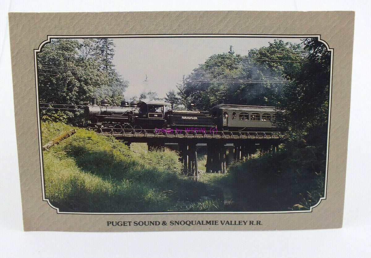 Puget Sound & Snoqualmie Valley Railroad Photo Post Card 4x6 Unused - Dave's Hobby Shop by W5SWL