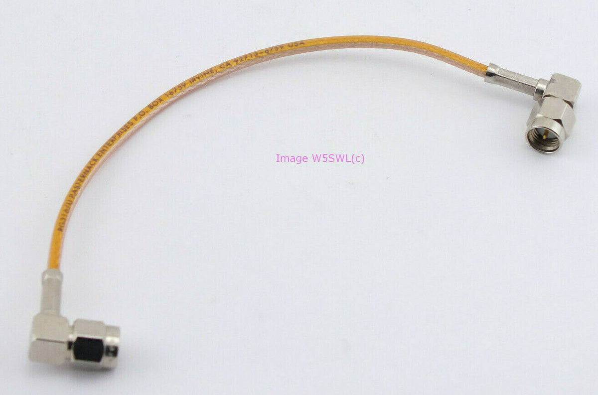 Pasternack 6" RG316 SMA Male to SMA Male Right Angle Coax Jumper Patch Cable - Dave's Hobby Shop by W5SWL
