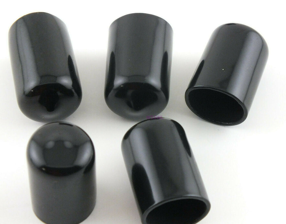 Antenna Tubing Flexible Vinyl 5/8-11/16" ID Caps Black 1" Long 5PK - Dave's Hobby Shop by W5SWL