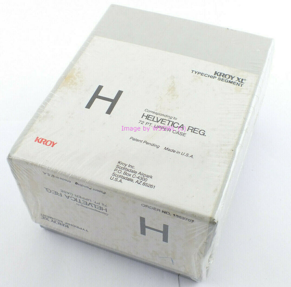 KROY XL Typechip Segment Helvetica Reg 72PT Upper Case 1363707 - Dave's Hobby Shop by W5SWL