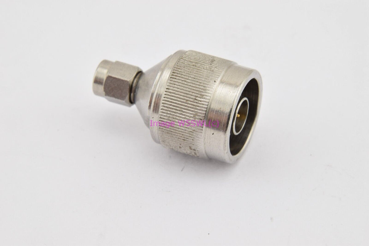 N Male to SMA Male RF Connector Adapter (bin74) - Dave's Hobby Shop by W5SWL