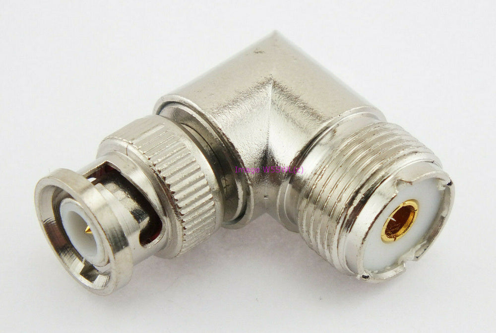 Workman 40-2650 BNC Male to UHF Female RIGHT ANGLE Coax Connector Adapter - Dave's Hobby Shop by W5SWL